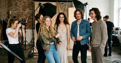 Casting modelle e modelli per editoriale universitario in Liguria