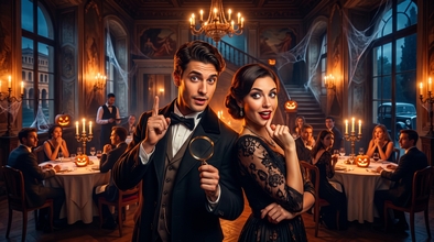 Casting 2 attori massimo 35 anni per Cena con Delitto di Halloween a Roma