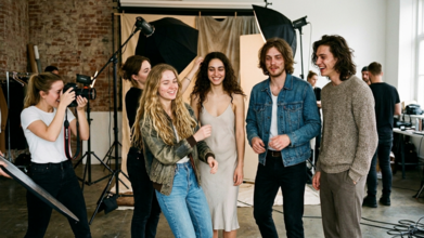 Casting modelle e modelli per editoriale universitario in Liguria