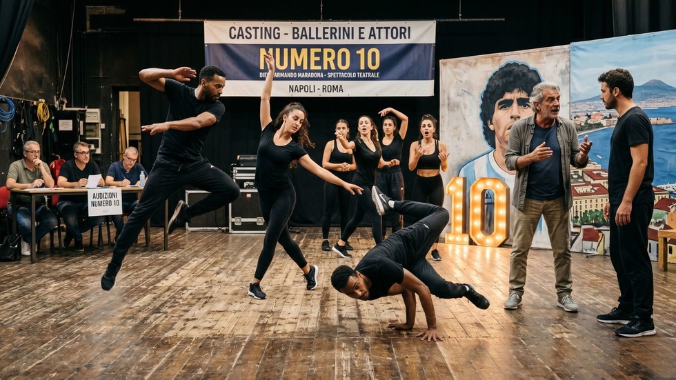 Casting attori e ballerini maggiorenni “NUMERO 10” spettacolo teatrale su Diego Armando Maradona